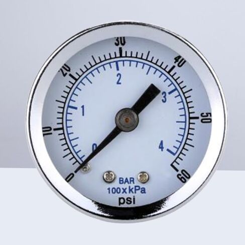 Dual Scale Bar Pressure Gauge 0-60 Psi 1/8 Npt Threads Accurate Air Pressure Measurement in Saudi Arabia