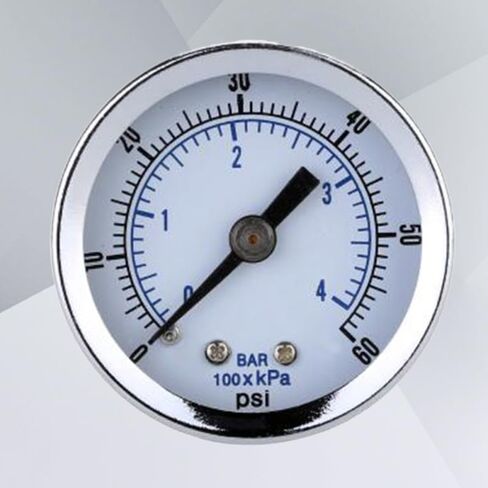 Dual Scale Bar Pressure Gauge 0-60 Psi 1/8 Npt Threads Accurate Air Pressure Measurement in Saudi Arabia