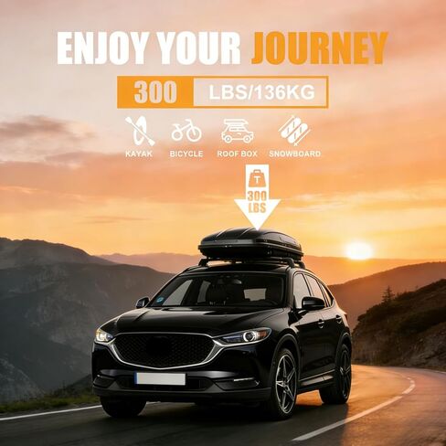 SYDSZ Cross Bar Roof Rack Fit for Mazda CX30 CX-30 2020 2021 2022 2023 2024 2025, Flush Side Rails, Heavy Duty Aluminum Roof Cross Bars Rooftop Luggage Rack, Ski Rack for car roof in Kuwait