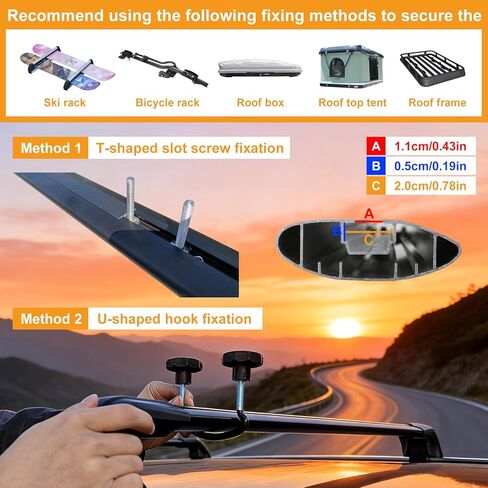 SYDSZ Cross Bar Roof Rack Fit for Mazda CX30 CX-30 2020 2021 2022 2023 2024 2025, Flush Side Rails, Heavy Duty Aluminum Roof Cross Bars Rooftop Luggage Rack, Ski Rack for car roof in Kuwait