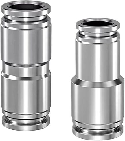 PU PG Pneumatic Fitting 304 Stainless Steel 4mm 6mm 8mm 10mm 12mm 14mm 16mm Outer Diameter Connector Trachea 10Pcs(PG6-4) in Saudi Arabia
