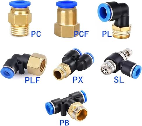 Pneumatic Connector PB 4MM-12mm Hose Tube Fitting 1/4" 1/8" 3/8" 1/2"Thread Pipe Coupler 1Pcs(8-03) in Saudi Arabia