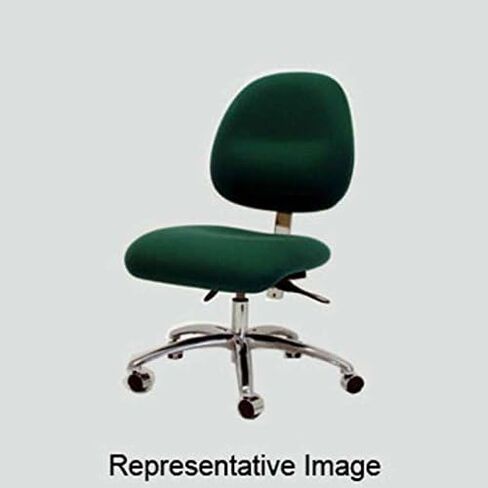 Adjustable 19-25.5" 4000 Series ESD Low Bench Height Chair Navy Fabric, Casters, Footring in Saudi Arabia