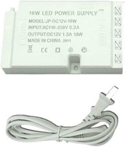 Led Wardrobe Cabinet Light Dedicated Power Supply 12V/24V(18W) in Kuwait