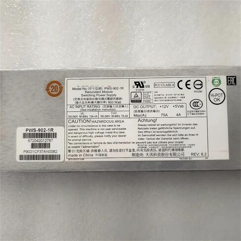 PWS-902-1R 900W 1U وحدة إمداد الطاقة الزائدة PSU in Kuwait