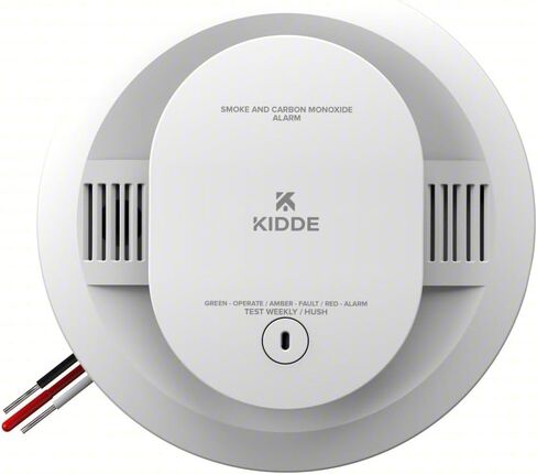 Kidde CUACFEX Hardwired Smoke and Carbon Monoxide Alarm with AA Battery Backup, Interconnectable, Model 21033083 in Saudi Arabia