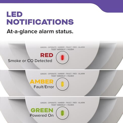 Kidde CUACFEX Hardwired Smoke and Carbon Monoxide Alarm with AA Battery Backup, Interconnectable, Model 21033083 in Saudi Arabia