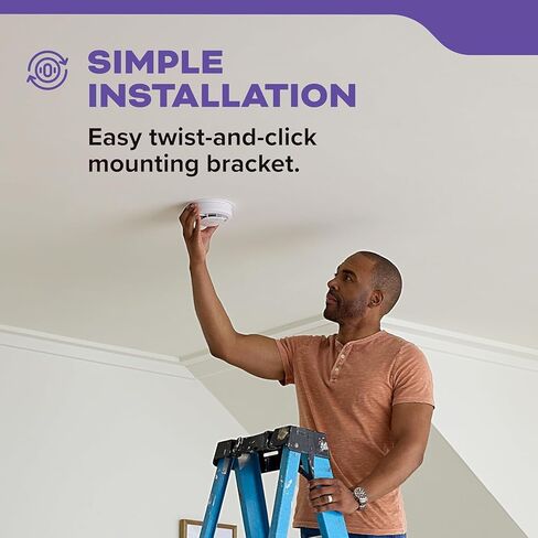 Kidde CUACFEX Hardwired Smoke and Carbon Monoxide Alarm with AA Battery Backup, Interconnectable, Model 21033083 in Saudi Arabia