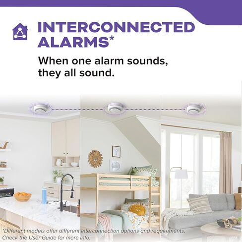 Kidde CUACFEX Hardwired Smoke and Carbon Monoxide Alarm with AA Battery Backup, Interconnectable, Model 21033083 in Saudi Arabia