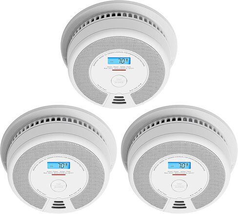 مجموعة كاشف الدخان وأول أكسيد الكربون من X-Sense، بطارية محكمة الغلق لمدة 10 سنوات، تعمل بالبطارية (غير سلكية)، موديل SC07، عبوة واحدة in Kuwait