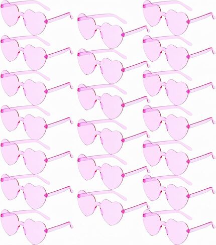 20 Pairs Heart Sunglasses for Women, Valentine's Day Party Favor Heart Shaped Glasses in Kuwait