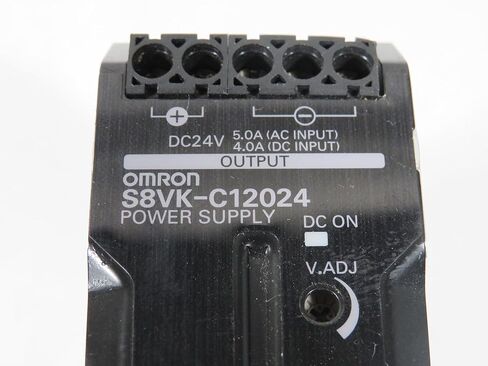 OMRON S8VK-C12024 DIN Rail Power Supply 120W 24VDC 5A, Enclosed, Switch Mode, Vout Adjustable, Input: 100-240VAC in Saudi Arabia