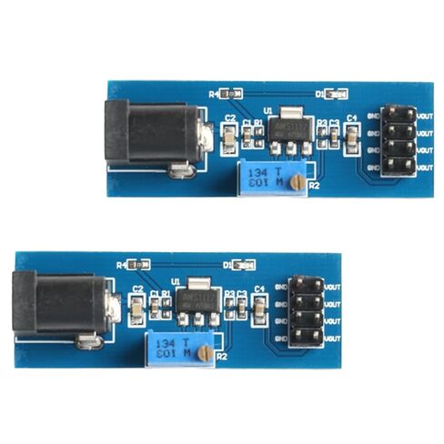 2Pcs AMS1117-ADJ Adjustable Step-Down Voltage Regulator Module, 3.3V/5V Output, DC/DC Power Supply for Arduino Electronics in Saudi Arabia