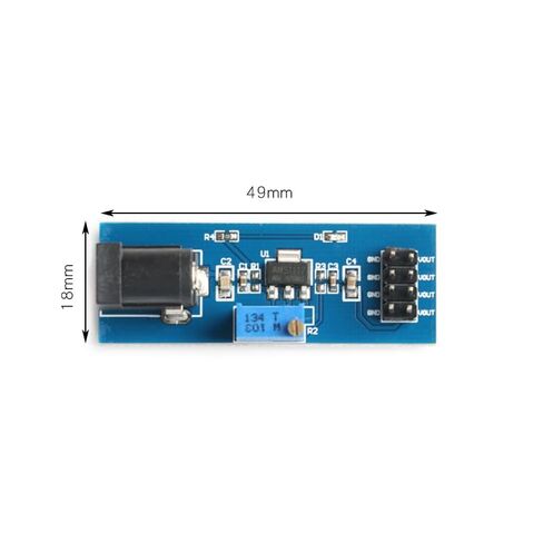 2Pcs AMS1117-ADJ Adjustable Step-Down Voltage Regulator Module, 3.3V/5V Output, DC/DC Power Supply for Arduino Electronics in Saudi Arabia