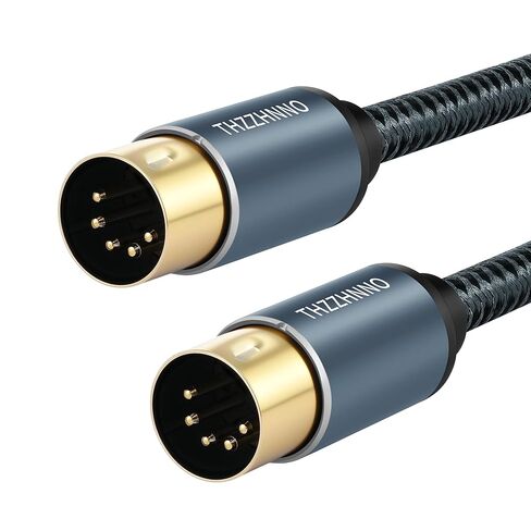 MIDI Cable Male to Male 5-Pin MIDI Cable 10Ft Compatible with Electronic Piano, Electronic Drum in Kuwait