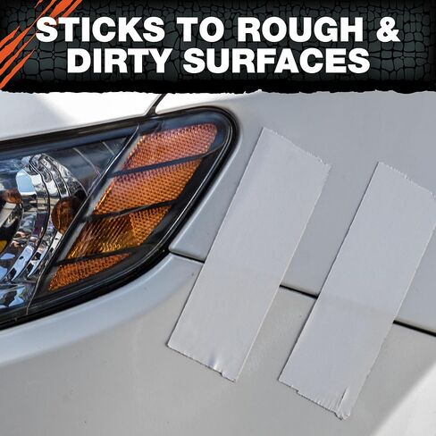 T-REX Tape Heavy Duty Duct Tape with UV Resistant & Waterproof Backing for Ferociously Strong Repairs, 1.88" x 50 yd, White, 1 Roll in Saudi Arabia