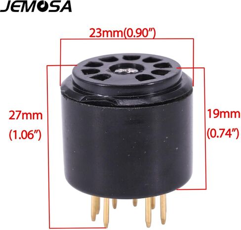 4 قطعة B9A 9Pin أنبوب المقبس اختبار التوقف الباكليت ل 12ax7 ECC82 6922 5670 ECC88 6DJ8 12AU7 مكبر للصوت الصوت حماية أنبوب دبوس المقبس حفظ in Saudi Arabia