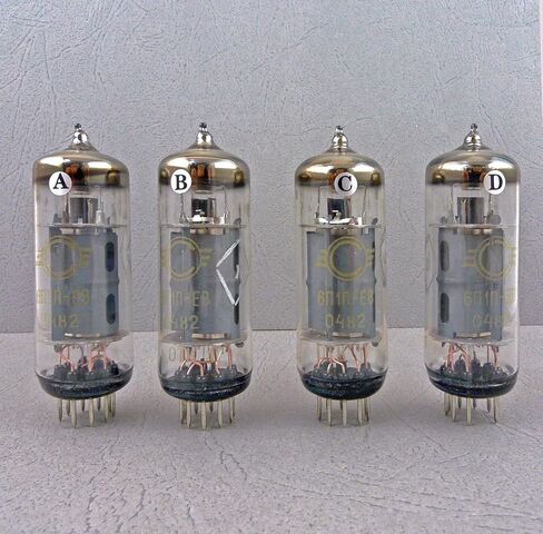 Riverstone Audio 6P1P-EV (6П1П-EB) NOS رباعي متطابق تم اختباره (4 قطع) - ترقية للأنابيب المفرغة ذات 9 سنون 6P1 و6P1P - رباعية من الدرجة البلاتينية، 6P1P-EV (6П1П-EB) in Kuwait