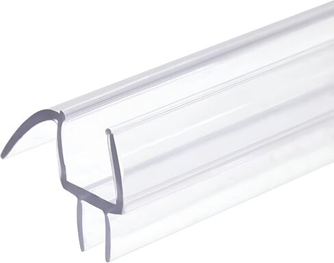 شريط إغلاق سفلي لباب الدش بدون إطار من KC Hardware مع سكة ​​تنقيط - مسح ختم باب الدش للزجاج السميك 3/8 بوصة - يعمل كحارس للتسرب لمنع تسرب المياه - 36 بوصة - فائق الوضوح - عبوة من قطعة واحدة in Kuwait