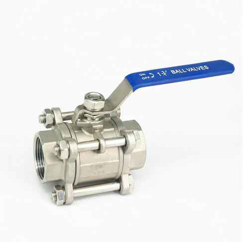 1/2" BSP Female 304 Stainless Steel 3-Piece Type Ball Valve IHNIEAEW in Saudi Arabia