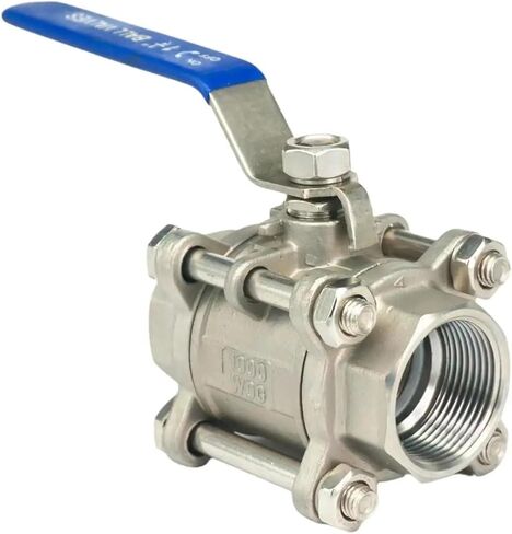 1/2" BSP Female 304 Stainless Steel 3-Piece Type Ball Valve IHNIEAEW in Saudi Arabia