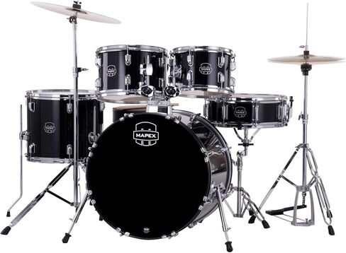 MAPEX CM5294FTCDK Comet Series Drum Set, Standard Size, Dark Black in Saudi Arabia