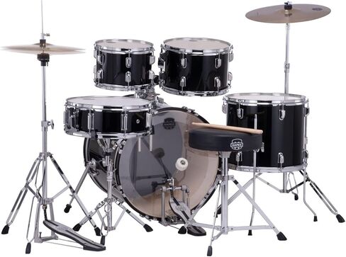 MAPEX CM5294FTCDK Comet Series Drum Set, Standard Size, Dark Black in Saudi Arabia