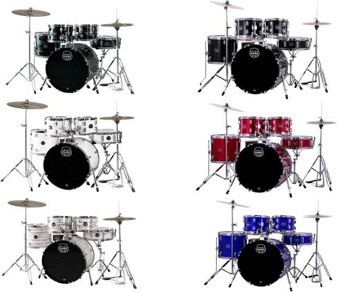 MAPEX CM5294FTCDK Comet Series Drum Set, Standard Size, Dark Black in Saudi Arabia