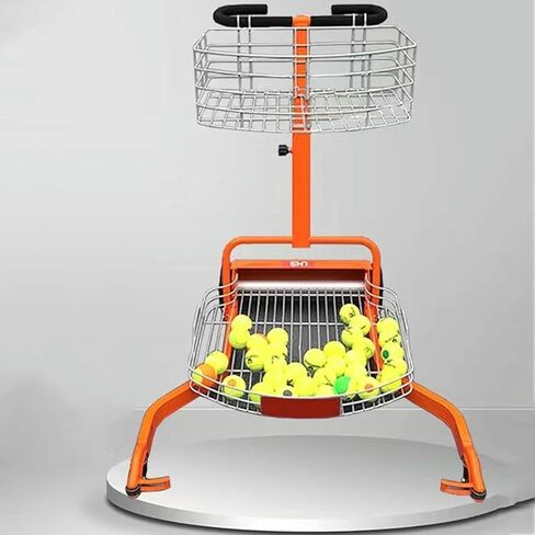 جامع كرات التنس المحمول، جامع كرات التنس، سلة كرات التنس التلقائية مع عجلة دوارة، سعة كبيرة 290 كرة، التقاط تمرير سلس in Kuwait