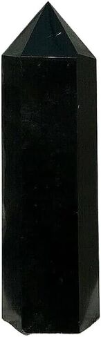 1 قطعة 900-1000 جرام برج نقطة كريستال كوارتز التورمالين الأسود مصقول in Kuwait