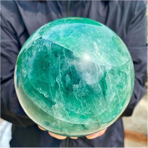 1 قطعة 900-1000 جرام كرات الفلوريت الأخضر خام الكوارتز الكريستال in Kuwait