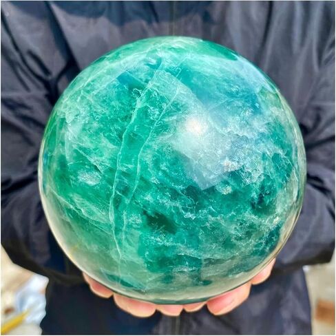 1 قطعة 900-1000 جرام كرات الفلوريت الأخضر خام الكوارتز الكريستال in Kuwait