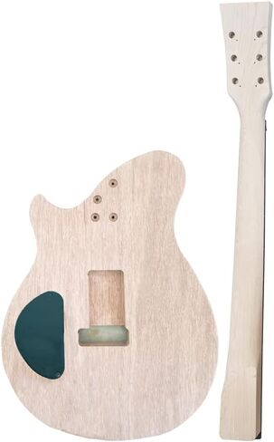 مجموعة جيتار كهربائي للمبتدئين مكونة من 6 أوتار مصنوعة من خشب الماهوجني ورقبة خشب القيقب الصلب ولوحة أصابع من خشب الورد قم ببناء جيتارك الخاص. in Kuwait