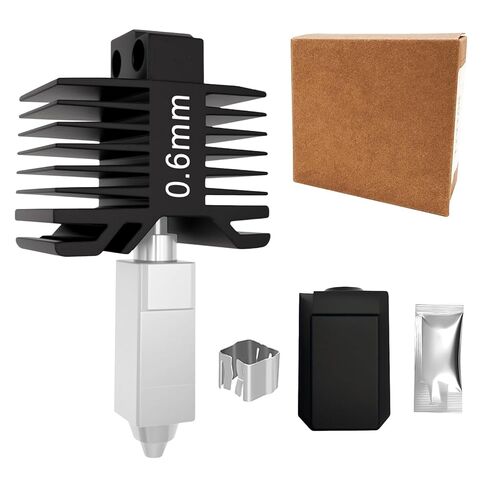 0.2mm Hardened Steel Complete Hotend Nozzle Kit for Bambu Lab P1P P1S, All-Metal Integrated Design 300℃ High-Temperature Print Head with Fan,Thermistor,Ceramic Heater in Saudi Arabia
