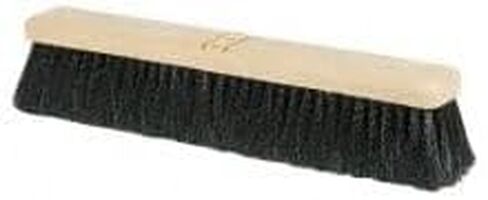 رأس مكنسة الدفع ذات التصميم المثبت بمسمار من PRO SOURCE: شعيرات من البولي بروبيلين باللون الأسود، بعرض 45.72 سم in Kuwait