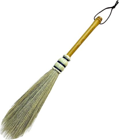 Handmade Broom Bamboo Stick Handle Duster Brush,Natural Grass, Whisk Broom,Cleaning for Home and Office,16 Inch in Kuwait