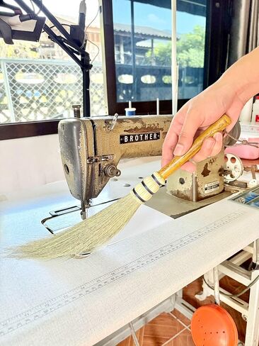 Handmade Broom Bamboo Stick Handle Duster Brush,Natural Grass, Whisk Broom,Cleaning for Home and Office,16 Inch in Kuwait