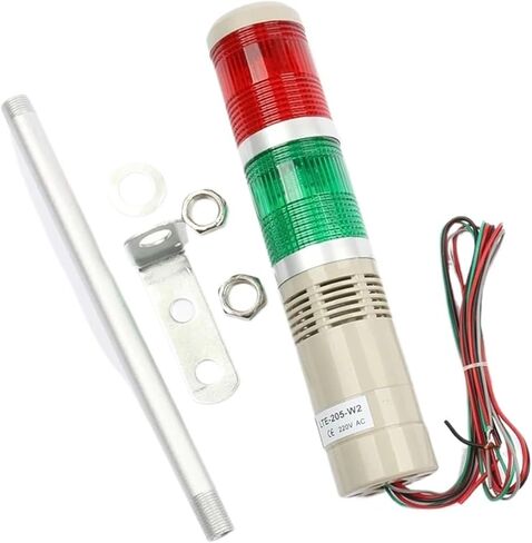 Industrial Multilayer Stack Multi-Layer lamp Signal Alarm Caution Light for Machinery LTA-205 with Buzzer 2 Layer Tower(110V Steady-Sound) in Saudi Arabia