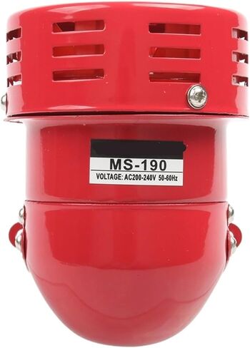 220VAC 110VAC 12VDC 24VDC أحمر محرك معدني صغير صفارة الإنذار الصناعية صوت الحرس الكهربائي ضد السرقة MS-190 (AC 220V) in Kuwait