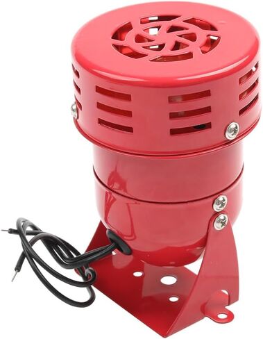 220VAC 110VAC 12VDC 24VDC Red Mini Metal Motor Siren Industrial Alarm Sound Electrical Guard Against Theft MS-190(AC 220V) in Kuwait
