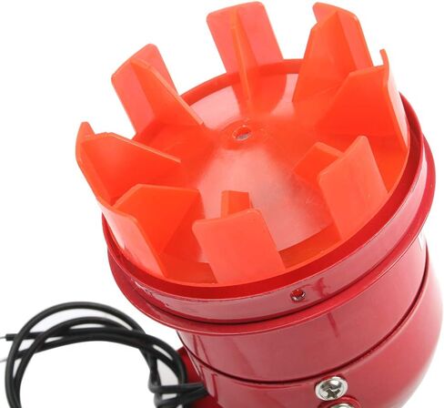 220VAC 110VAC 12VDC 24VDC Red Mini Metal Motor Siren Industrial Alarm Sound Electrical Guard Against Theft MS-190(AC 220V) in Kuwait