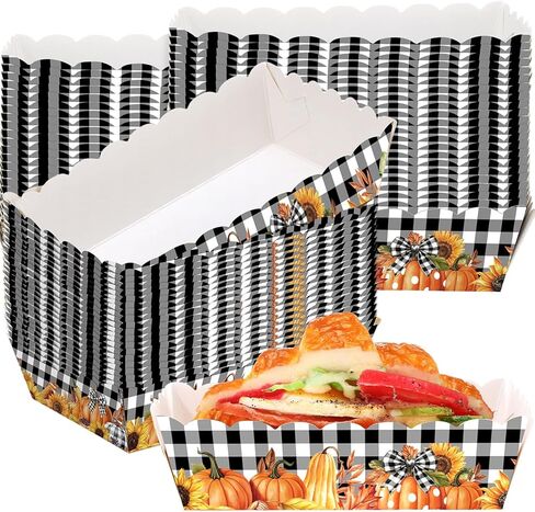 Funnymoom 48 Pcs Floral Paper Food Trays Vintage Flower Nacho Boat Trays Disposable Snack Holder for Spring Birthday Party Baby Shower Bridal Wedding Supplies(Blue,Floral) in Saudi Arabia