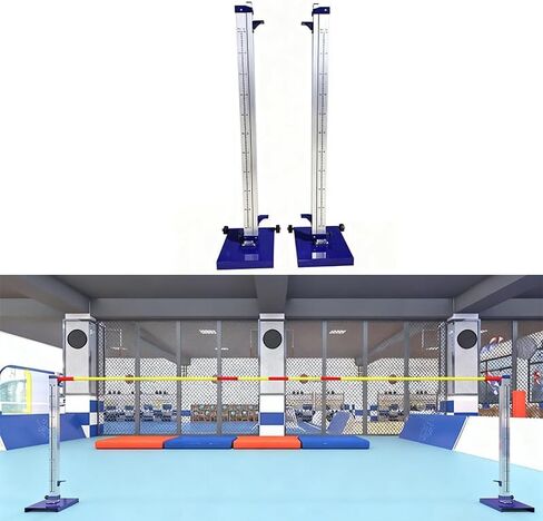 Moveable Aluminum Posts for Training High Jump, Track and Field Competition High Jump Tester, 1 Pair High Jump Training Equipment for Athletics Events in Saudi Arabia