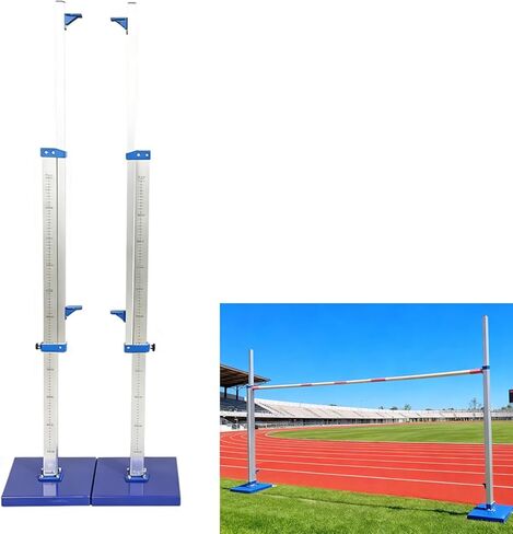 High Jump Standards, Moveable Aluminum Posts for High Jump Training, Track Field Competition High Jump Tester Essential Equipment for Athletics Events in Saudi Arabia