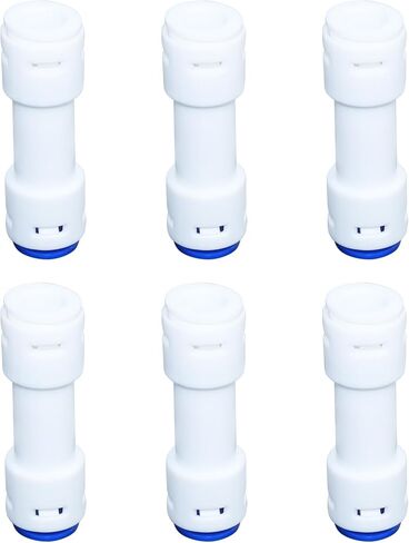 RUIAN 6PCS 3/8" Check Valve Plastic Straight Push to Quick Connect One Way Flow Control Universal 3/8 inch OD Tube Fittings for Air/Water Systems in Saudi Arabia