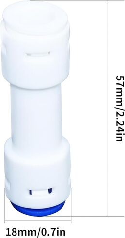 RUIAN 6PCS 3/8" Check Valve Plastic Straight Push to Quick Connect One Way Flow Control Universal 3/8 inch OD Tube Fittings for Air/Water Systems in Saudi Arabia