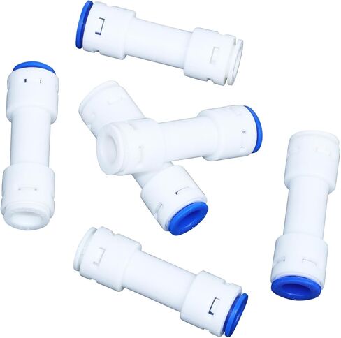 RUIAN 6PCS 3/8" Check Valve Plastic Straight Push to Quick Connect One Way Flow Control Universal 3/8 inch OD Tube Fittings for Air/Water Systems in Saudi Arabia