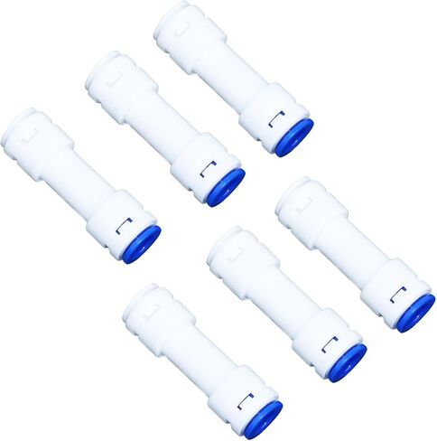RUIAN 6PCS 3/8" Check Valve Plastic Straight Push to Quick Connect One Way Flow Control Universal 3/8 inch OD Tube Fittings for Air/Water Systems in Saudi Arabia