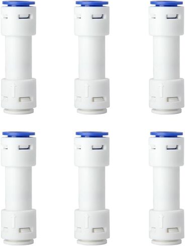 RUIAN 6PCS 3/8" Check Valve Plastic Straight Push to Quick Connect One Way Flow Control Universal 3/8 inch OD Tube Fittings for Air/Water Systems in Saudi Arabia