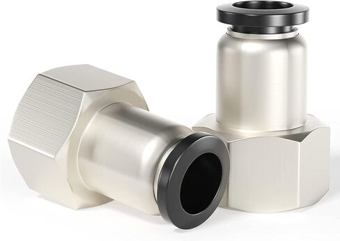 1PCS Female Straight 10MM Tube OD x 3/8 Inch BSP Thread Push to Connect Fitting PCF10-03 in Saudi Arabia